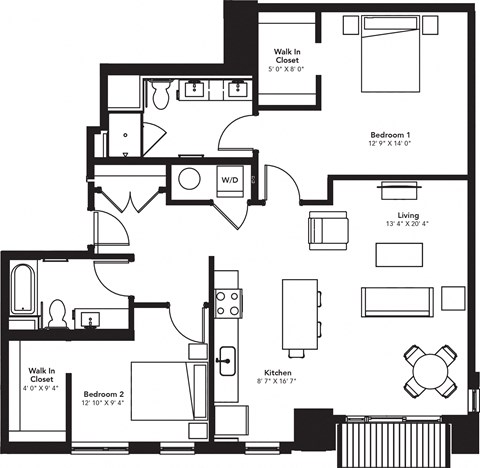 a blueprint of a floor plan of a house